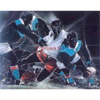 Frame with poster Rugby 24x18