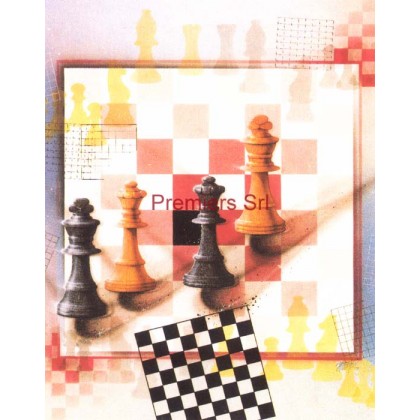 cod. P.SC01 - Cornice con Poster Scacchi 24x18