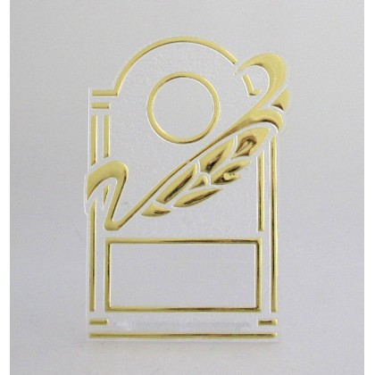 cod. P.TA13.02 - Targa con piede cm 13