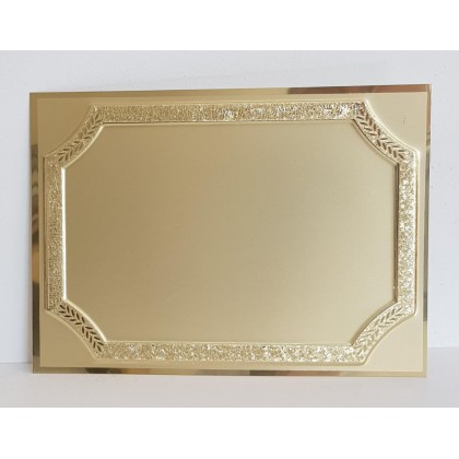 cod. P.TA16.09 - Targa alluminio cm 16X12