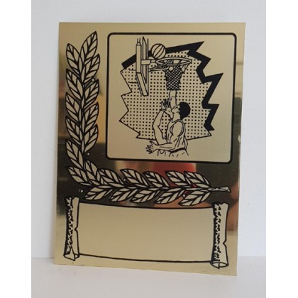 cod. P.TA16.10 - Targa alluminio cm 16X12