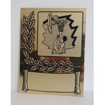 cod. P.TA16.10 - Targa alluminio cm 16X12