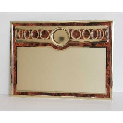 cod. P.TA16.17 - Targa alluminio cm 16X12