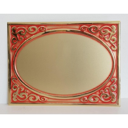 cod. P.TA16.20 - Targa alluminio cm 16X12