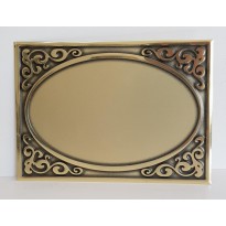 Plate aluminium cm18x13