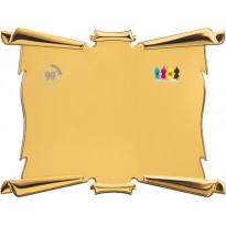 cod. P.TA19.701G - Targa alluminio cm 23x18