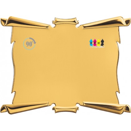 cod. P.TA19.702G - Targa alluminio cm 20x15