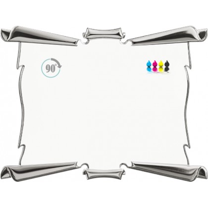 cod. P.TA19.703W - Targa alluminio cm 16x12