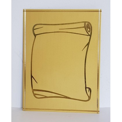 cod. P.TAQ13.01 - Targa silver cm 13X10