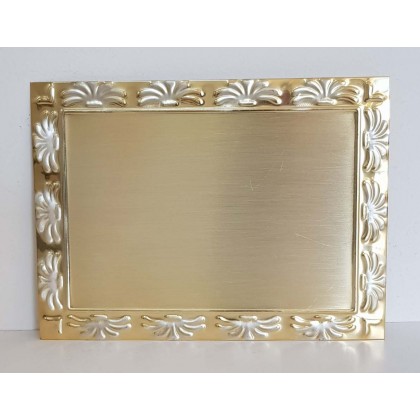 cod. P.TAQ15.01 - Targa silver cm 15X10