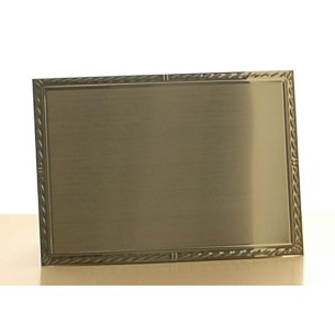 cod. P.TAQ17.04 - Targa ottone 17x12