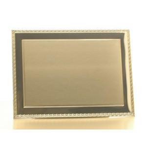 cod. P.TAQ24.02 - Targa alluminio e ottone 24x18