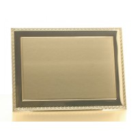 cod. P.TAQ24.02 - Targa alluminio e ottone 24x18