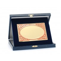 Targa e astuccio cm 19x16