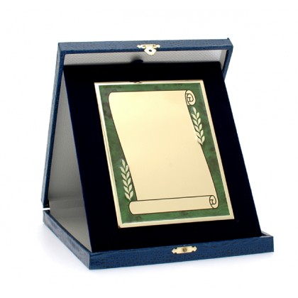 cod. P.TAS23.45 - Targa e astuccio cm 19x23