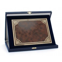 Targa e astuccio cm 26x21