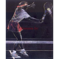 Frame with poster Tennis F. 24x18