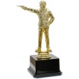 cod. P.TIP17.365S - Trofeo tiro con pistola poligono cm 18