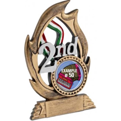 cod. P.TR18.386 - Trofeo numero 2 cm 18