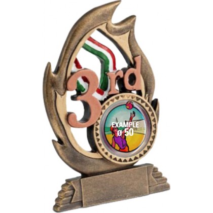 cod. P.TR18.387 - Trofeo numero 3 cm 18