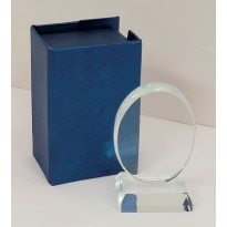 cod. P.TRC06.01 - Trofeo targa cristallo cm 6x3