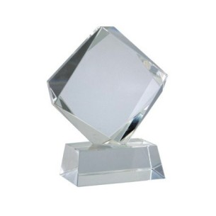 cod. P.TRC12.01 - Trofeo targa cristallo cm 12x10