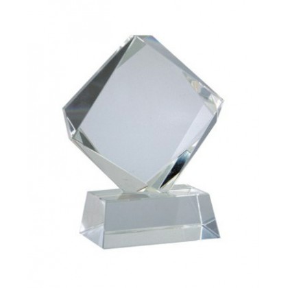 cod. P.TRC12.01 - Trofeo targa cristallo cm 12x10