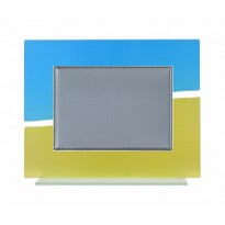 cod. P.TRC23.05 - Trofeo targa cristallo cm 23 con targa 16x12