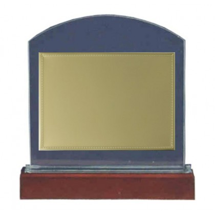 cod. P.TRC25.01 - Trofeo targa cristallo cm 25