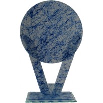 Trofeo targa cristallo cm 25