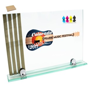 cod. P.TRC25.627P - Trofeo targa cristallo cm 31x23x0