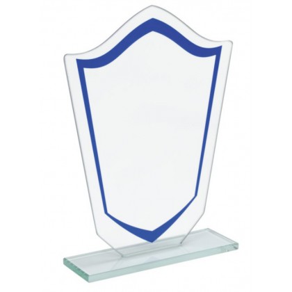 cod. P.TRC25.675 - Trofeo targa cristallo cm 18