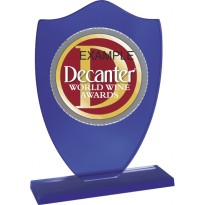 Trophy Crystal cm 13 with Plate