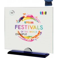 Trofeo targa cristallo 19x18x0,6