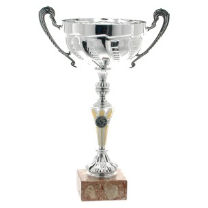 cod. P175.7421 - Trofeo con manici cm 46 ø 20