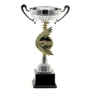 cod. P335.1 - Trofeo con manici cm 31 ø 12
