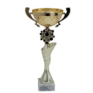 cod. P653.12 - Trofeo con manici cm 34 ø 12