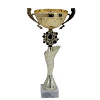cod. P653.12 - Trofeo con manici cm 34 ø 12