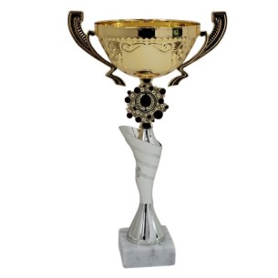 cod. P654.16 - Trofeo con manici cm 38 ø 16