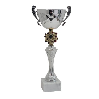 cod. P660.12 - Trofeo con manici cm 36 ø 12
