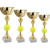 Serie di 4 coppe tennis padel cm 44-40-36-32