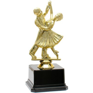 cod. 16.054 - Trofeo ballo coppia cm 17