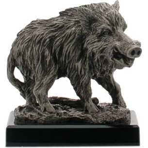 cod. 16.489A - Trofeo cinghiale cm 21x18