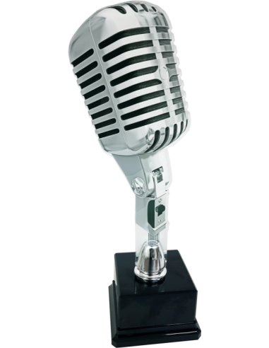 cod. 17.306B - Trofeo microfono cm 30 Made in Italy