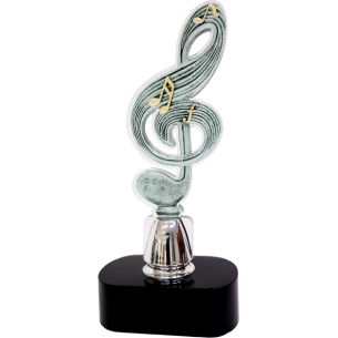 cod. 17.314C - Trofeo musica cm 26 plex 8 mm