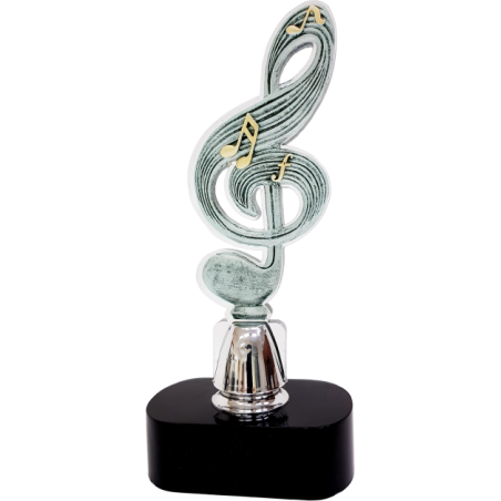 cod. 17.314C - Trofeo musica cm 26 plex 8 mm