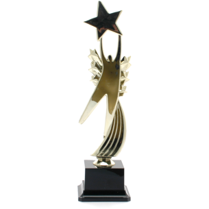 cod. 17.345B - Trofeo stella cm 30