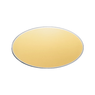 cod. 24.305 - Targa alluminio oro 13x7