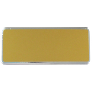 cod. 24.306 - Targa alluminio oro 16X7