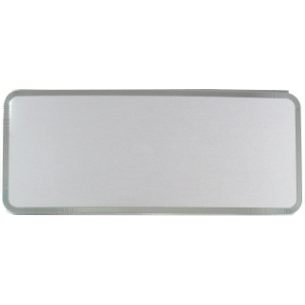 cod. 24.308 - Targa alluminio arg. 16x7